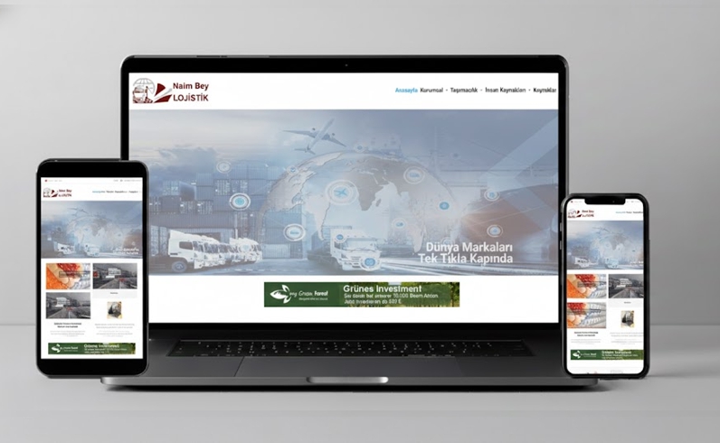 Vorschau der Webseite Digitale Logistik-Plattform (Naimbey)