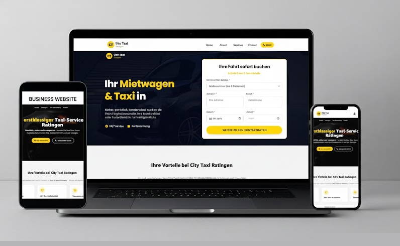 Vorschau der Webseite Web Design & Hosting (Yestaxi)